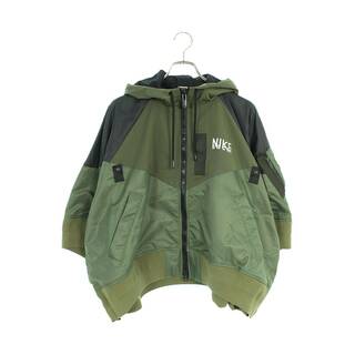 ナイキ(NIKE)のナイキ ×サカイ Sacai  Full zip HD jacket DQ9049-325 ロゴプリントナイロンブルゾン レディース L(ブルゾン)