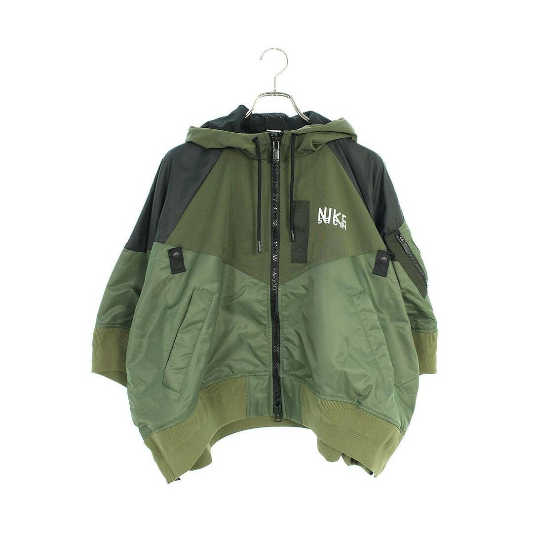 NIKE(ナイキ)のナイキ ×サカイ Sacai  Full zip HD jacket DQ9049-325 ロゴプリントナイロンブルゾン レディース XL レディースのジャケット/アウター(ブルゾン)の商品写真