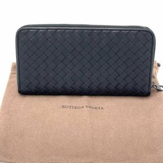 ボッテガ(Bottega Veneta) 革 長財布(メンズ)(ブラック/黒色系)の