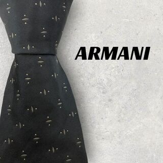 Armani - 【5586】美品！ARMANI　ネクタイ　ブラック系