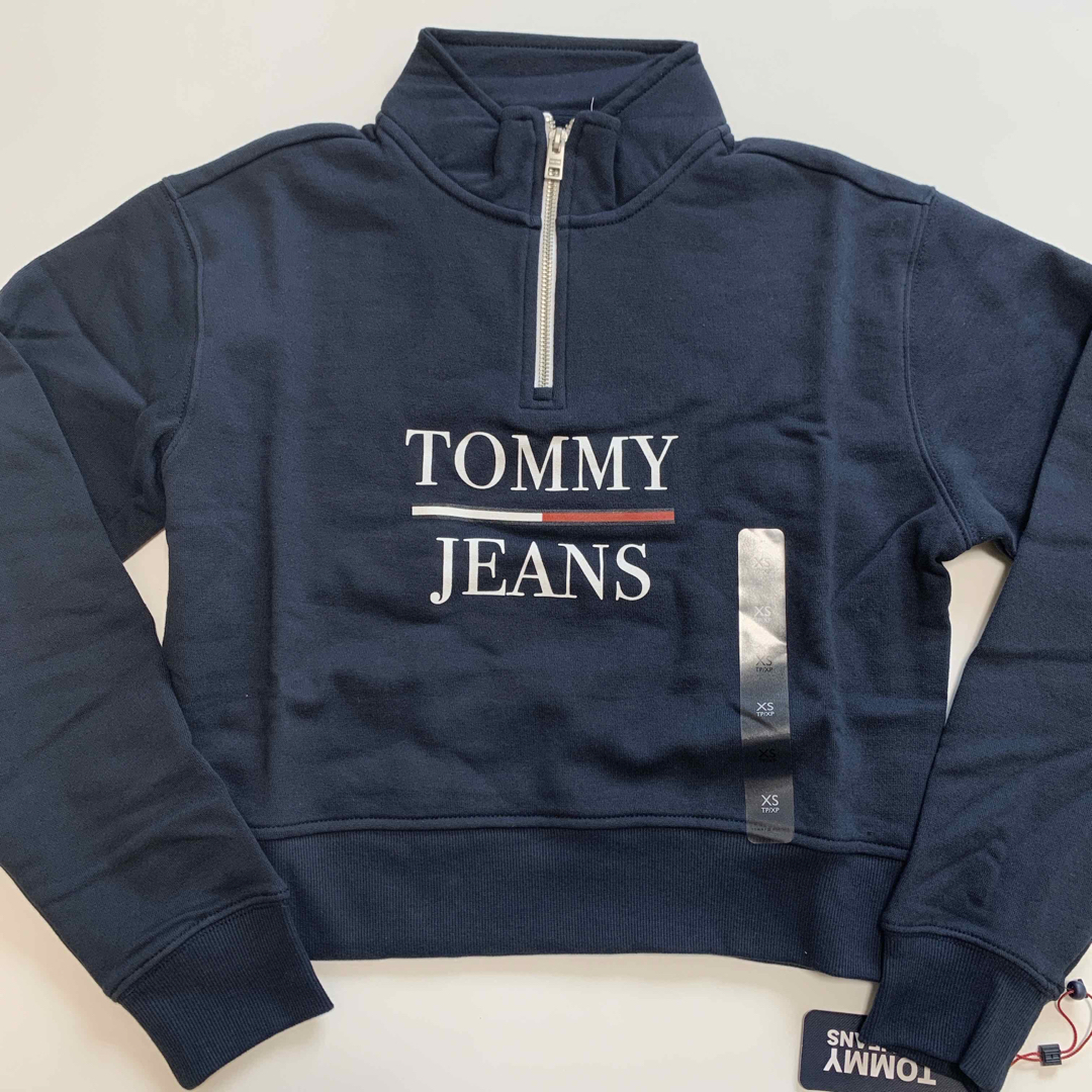 TOMMY HILFIGER(トミーヒルフィガー)の【新品】トミー トレーナー スウェット セットアップ ネイビー XS レディースのトップス(トレーナー/スウェット)の商品写真