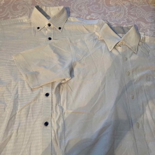 半袖　白ワイシャツ　2枚セット(シャツ)