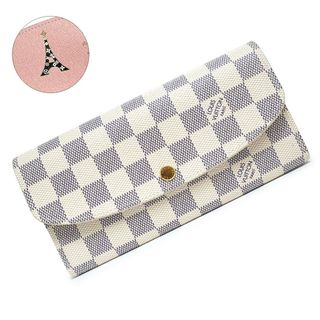 ヴィトン(LOUIS VUITTON) ダミエ・アズール 財布(レディース)（ピンク ...