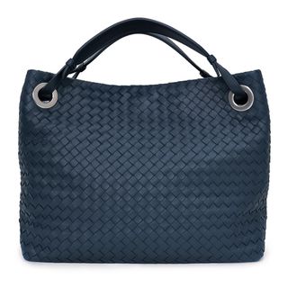 BOTTEGAVENETA ボッテガヴェネタ ハンドバッグ ショルダーバッグ イントレチャート ホワイト 125787 良品  56852