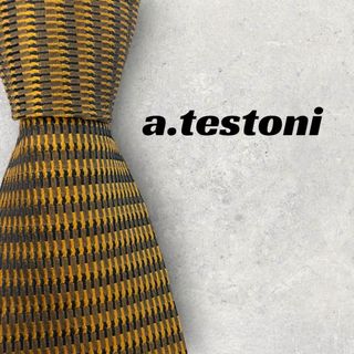 アテストーニ(a.testoni)の【5597】美品！a.testoni　ネクタイ　ゴールド系(ネクタイ)