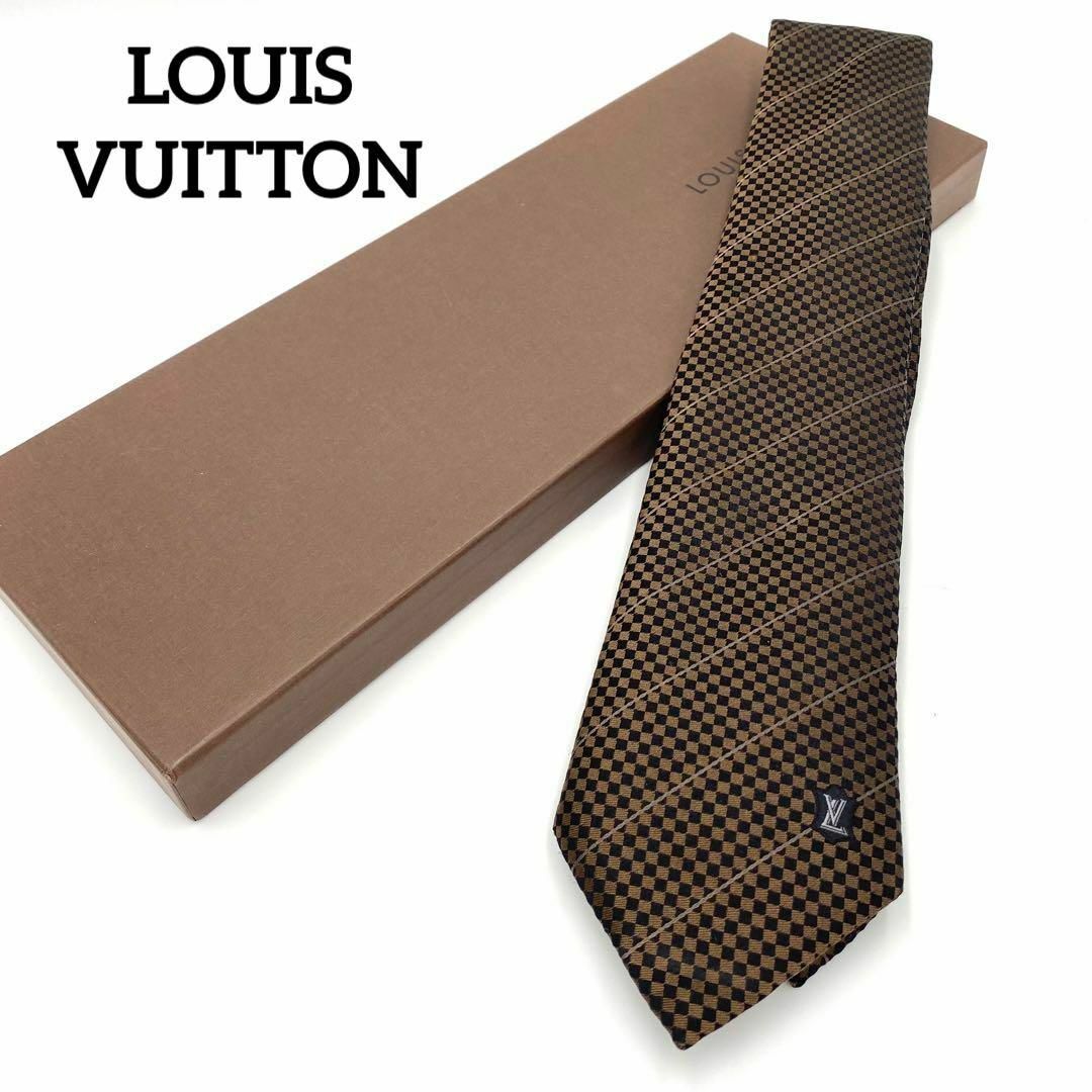 15000円 VUITTON』ルイヴィトン シルクネクタイ ブラウン / 『LOUIS