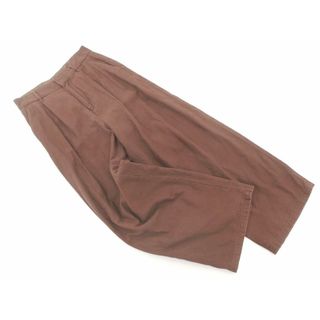 ジャーナルスタンダード(JOURNAL STANDARD)のJOURNAL STANDARD ジャーナルスタンダード タック ワイド パンツ size40/茶 ■■ レディース(その他)