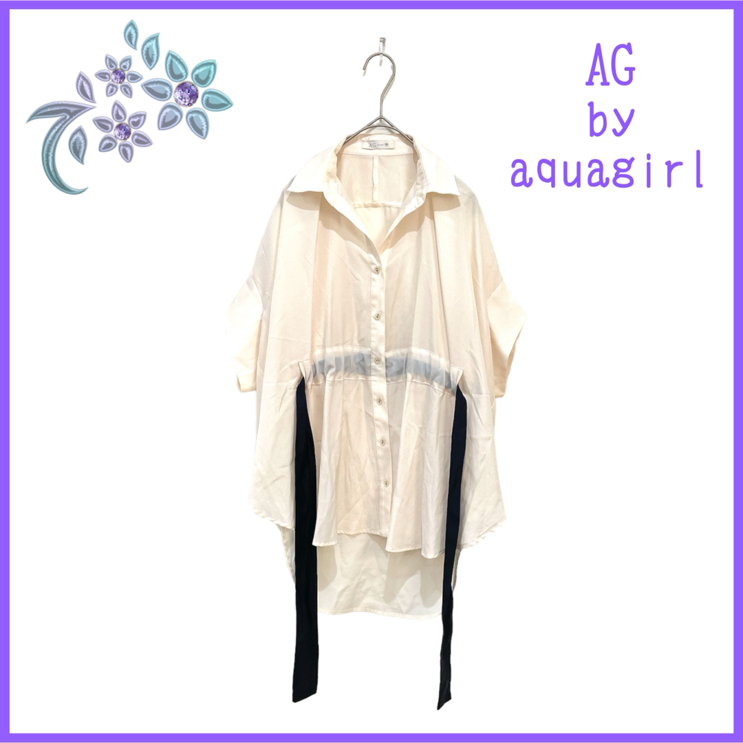 AG by aquagirl(エージーバイアクアガール)の【AG by aquagirl】ドルマンスリーブ シャツ ブラウス M レディースのトップス(シャツ/ブラウス(半袖/袖なし))の商品写真