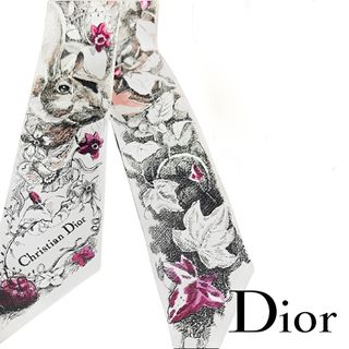 Dior - Dior JARDIN MAGIQUE ミッツァ スカーフ うさぎ Dior - Dior JARDIN MAGIQUE ミッツァ スカーフ うさぎ