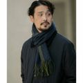 【GREEN】LIFE STYLE TAILOR サイドラインウールマフラー