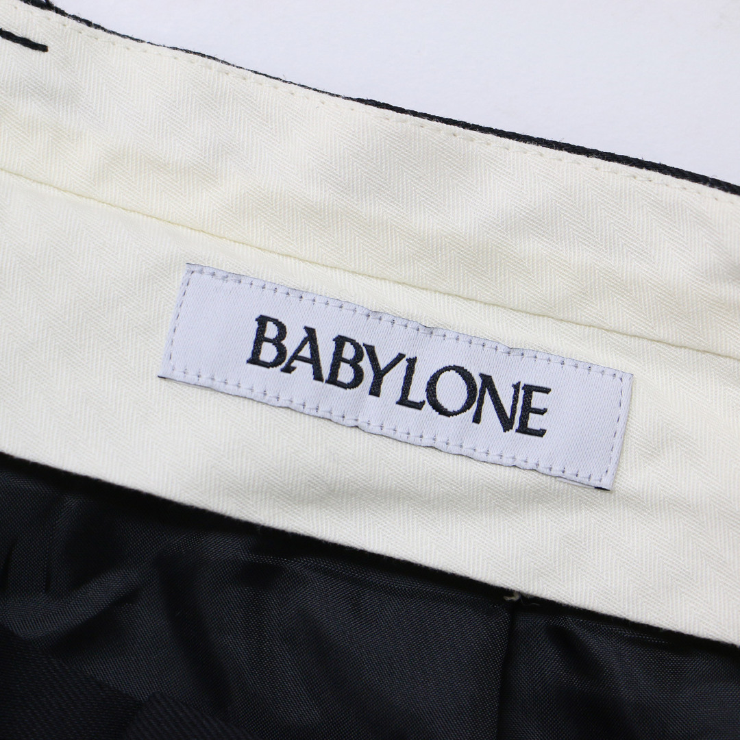 BABYLONE(バビロン)のBABYLONE バビロン パンツ ワイド ボトムズ ズボン ブラック 黒 34(XS) ハイウエスト センタープレス ストレート タック ベーシック ロング きれいめ 上品 オフィス カジュアル 着回し シンプル ブランド【レディース】【中古】 レディースのパンツ(その他)の商品写真