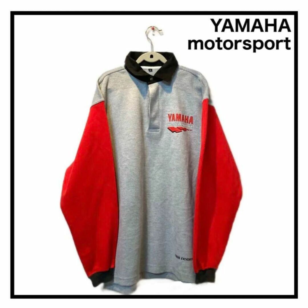 YAMAHA MOTOR POWERED PRODUCTS(ヤマハモーターパワープロダクツ)の【YAMAHA motorsport】　ヤマハ　スウェット　古着　メンズ　M メンズのトップス(スウェット)の商品写真