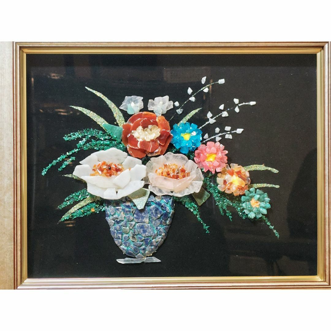 絵画 。壁掛け絵原画手描き【部屋の中で花瓶を片付ける少女と