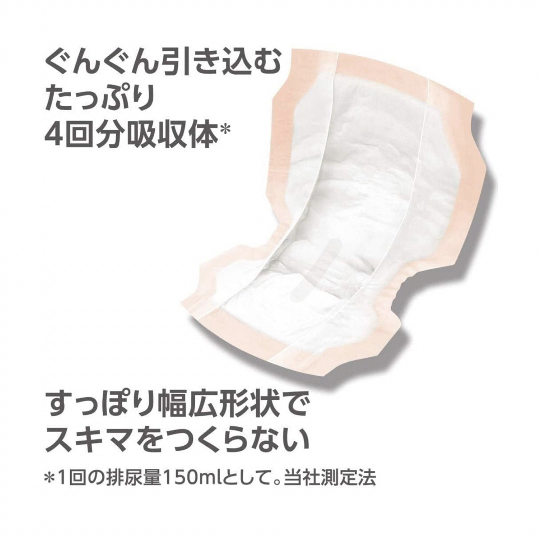 Unicharm(ユニチャーム)の一晩中あんしん尿とりパッド　4回吸収　24枚✖️9袋 インテリア/住まい/日用品の日用品/生活雑貨/旅行(日用品/生活雑貨)の商品写真