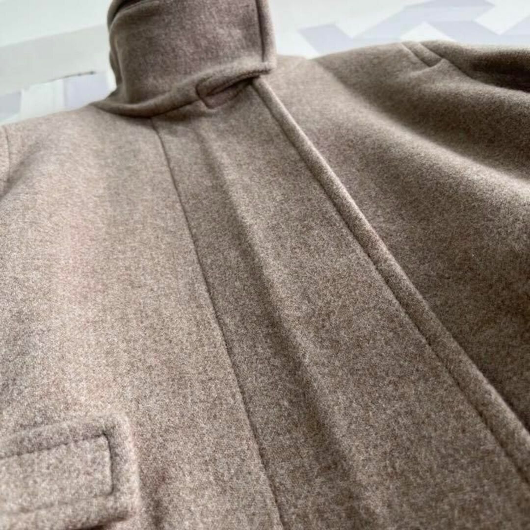 Max Mara(マックスマーラ)の【マックスマーラ】最高級白タグ ウール ジャケットブルゾン 茶 maxmara. レディースのジャケット/アウター(ピーコート)の商品写真