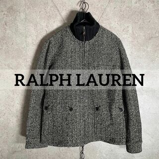 ラルフローレン(Ralph Lauren)の美品 RL RALPH LAUREN ヘリンボーン ドライバーズ ブルゾン(ブルゾン)