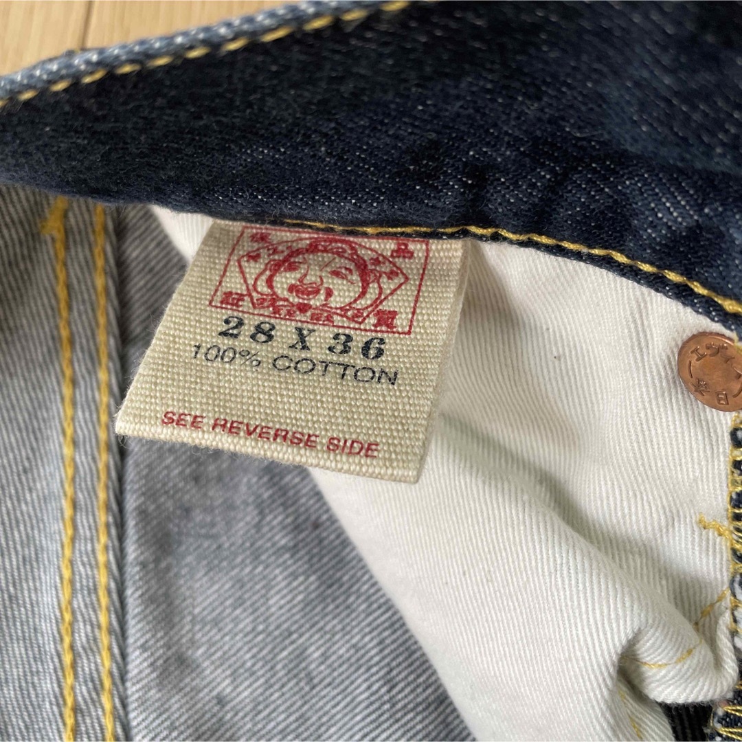 EVISU - エヴィス 道楽dowluck 1930 金刺繍28インチ レア物の EVISU - エヴィス 道楽dowluck 1930 金刺繍28インチ レア物の