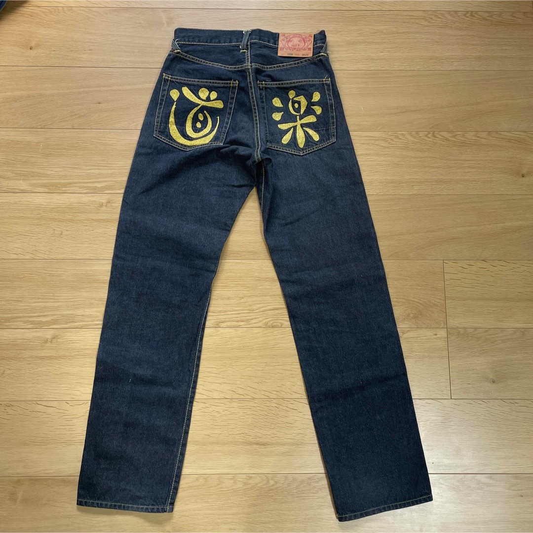 EVISU - エヴィス 道楽dowluck 1930 金刺繍28インチ レア物の EVISU - エヴィス 道楽dowluck 1930 金刺繍28インチ レア物の
