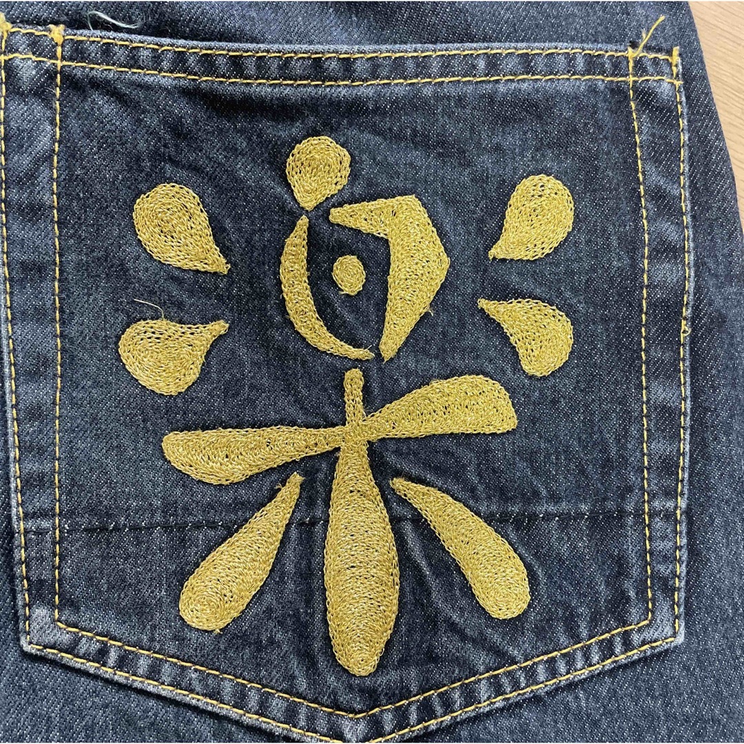 EVISU - エヴィス 道楽dowluck 1930 金刺繍28インチ レア物の EVISU - エヴィス 道楽dowluck 1930 金刺繍28インチ レア物の