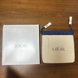 クリスチャンディオール(Christian Dior)のディオール　ノベルティ　巾着ポーチ（未使用新品）(ポーチ)