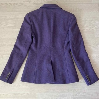 希少カラー✨美品 ポロラルフローレン 高級ウールジャケット 紫 L イタリア製