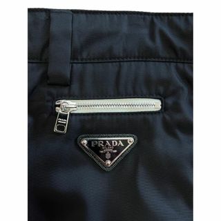 【極美品】PRADA プラダトライアングルロゴ プレート ナイロン パンツ