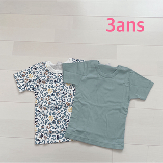 プチバトー(PETIT BATEAU)のプチバトー　半袖Tシャツ2枚組　3ans (下着)