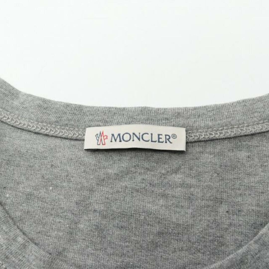MONCLER(モンクレール)の Tシャツ フロント ロゴ コットン グレー メンズのトップス(Tシャツ/カットソー(半袖/袖なし))の商品写真