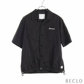 美品 sacai サカイレイヤード ストライプシャツ poplin shirt