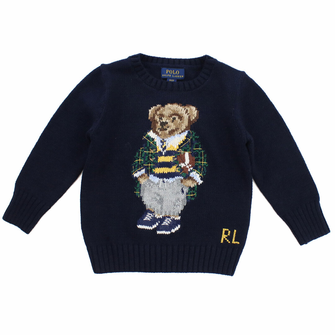 Ralph Lauren(ラルフローレン)のRALPH LAUREN ラルフローレン 3.21878E+11 ニット NAVY ネイビー系 ベビー キッズ/ベビー/マタニティのベビー服(~85cm)(ニット/セーター)の商品写真