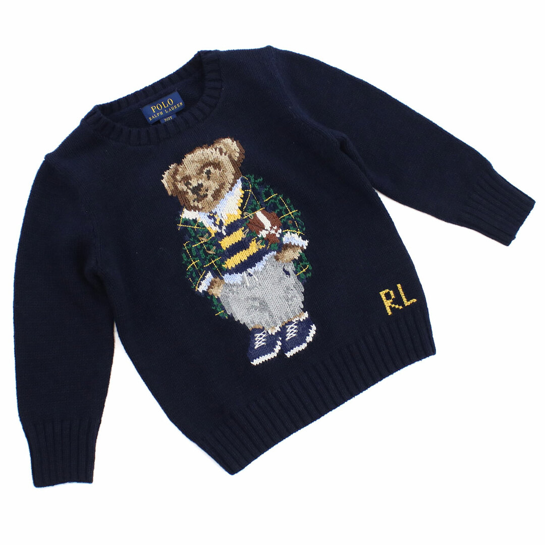 Ralph Lauren(ラルフローレン)のRALPH LAUREN ラルフローレン 3.21878E+11 ニット NAVY ネイビー系 ベビー キッズ/ベビー/マタニティのベビー服(~85cm)(ニット/セーター)の商品写真