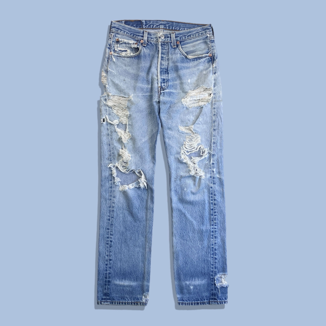 90s Levi's 501xx リーバイス ヴィンテージクラッシュデニム ボロ