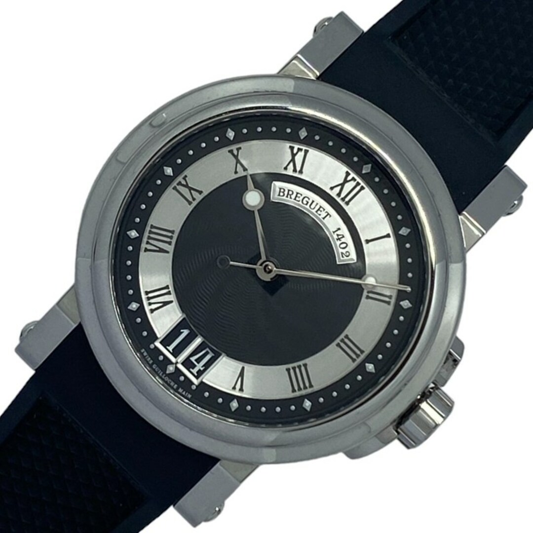 ブレゲ Breguet マリーン２ 5817 ブラック ステンレススチール ラバーベルト 自動巻き メンズ 腕時計