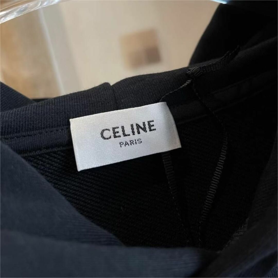 CELINE セリーヌ ロゴ フーディ スウェット コットン