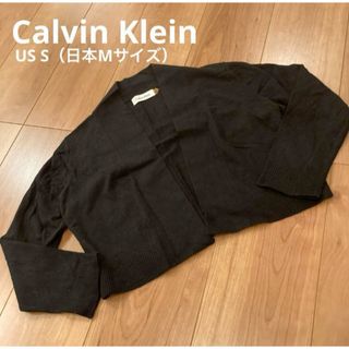 カルバンクライン(Calvin Klein)のカルバンクライン　Calvin Klein ショート丈　カーディガン　長袖ニット(カーディガン)