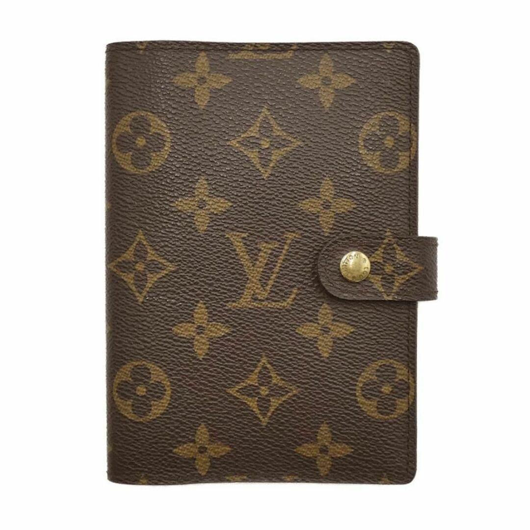 ルイヴィトン 手帳 LOUIS VUITTON モノグラム アジェンダPM ダイアリー 手帳カバー ブラウン ゴールド金具 R20005 03818