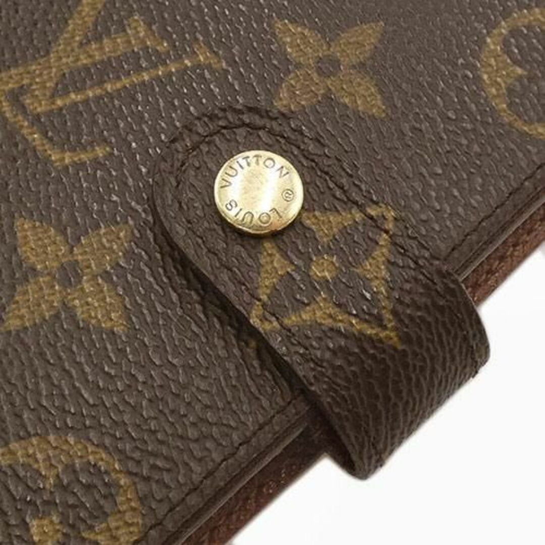 ルイヴィトン 手帳 LOUIS VUITTON モノグラム アジェンダPM ダイアリー 手帳カバー ブラウン ゴールド金具 R20005 03818