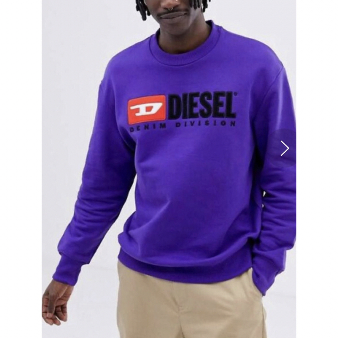 DIESEL(ディーゼル)の新品未使用！ディーゼル  DIESEL  トレーナー　パープルXＬ メンズのトップス(スウェット)の商品写真