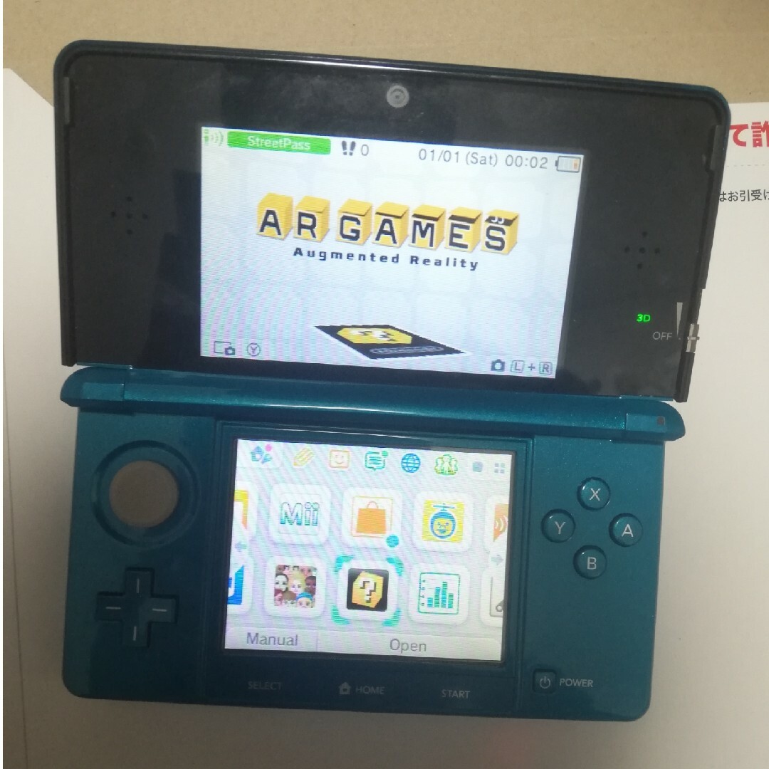 任天堂3DS 本体 (アクアブルー) 欧州版 海外版 Nintendo 送料無料 | フリマアプリ ラクマ