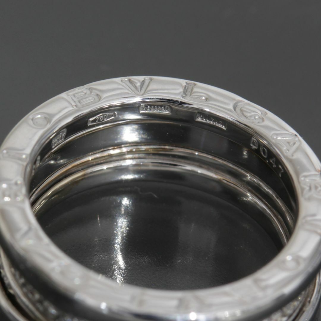 BVLGARI(ブルガリ)のブルガリ ビーゼロワン リング 7号 K18WG アフターダイヤ 7.2g 指輪 レディースのアクセサリー(リング(指輪))の商品写真