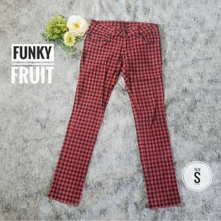 ファンキーフルーツ(FUNKY FRUIT)のFUNKY FRUIT ファンキーフルーツ / 赤黒ギンガムチェックパンツ(カジュアルパンツ)