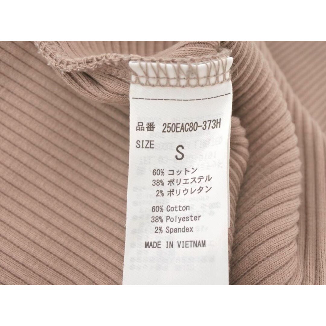 moussy(マウジー)のアズールバイマウジー スクエアネック リブ カットソー sizeS/モカ ◇■ レディース レディースのトップス(カットソー(長袖/七分))の商品写真