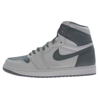 NIKE AIR JORDAN ナイキ ジョーダン スニーカー 555088-037 1 RETRO HIGH OG STEALTH ステルス ハイカット スニーカー グレー系 ホワイト系 30cm【新古品】【未使用】【中古】(スニーカー)