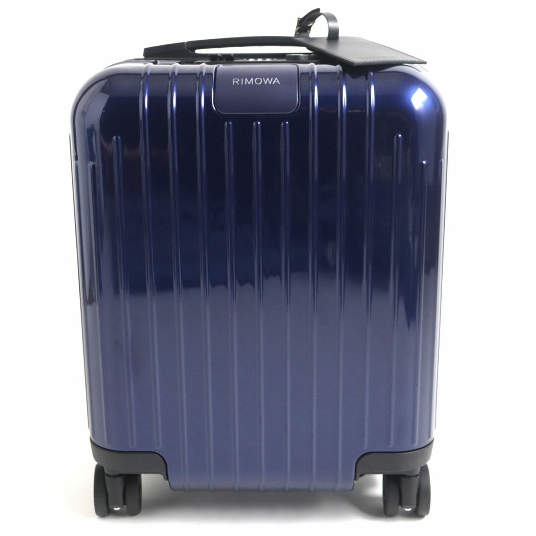 未使用品▼RIMOWA リモワ 823.42.60.4 エッセンシャル ライト キャビン キッズ ミニ 4輪 キャリーケース 青×黒 19L TSAロック搭載 袋付き