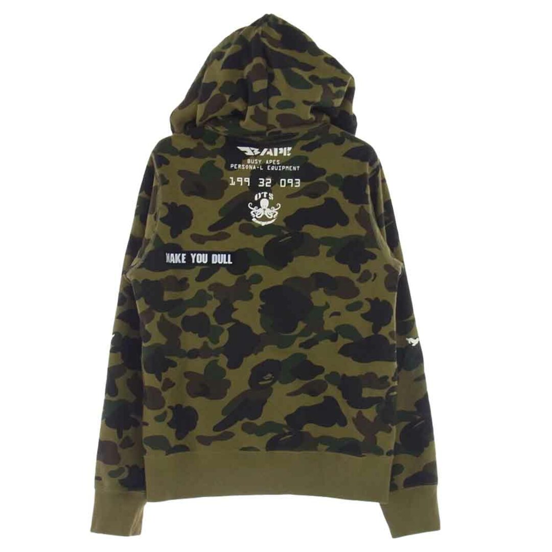 A BATHING APE(アベイシングエイプ)のA BATHING APE アベイシングエイプ パーカー 001ZPA301019X BUSY OPERTR ワッペン ロゴ カモフラ フルジップ パーカー マルチカラー系 M【中古】 メンズのトップス(パーカー)の商品写真