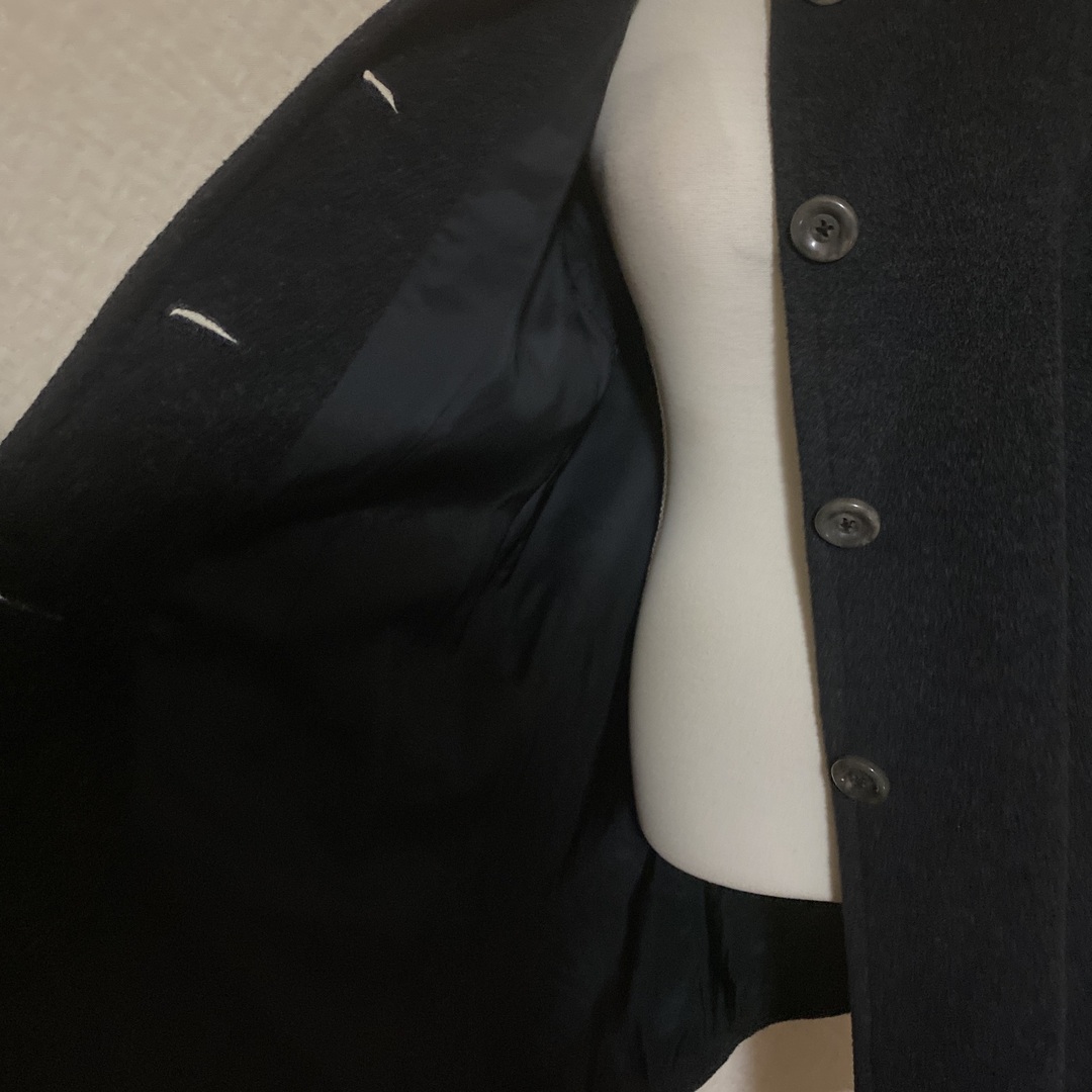 ロングコート美品レリアン　キャラオクルス　シンプルにお洒落なウールコート　サイズ11号、L