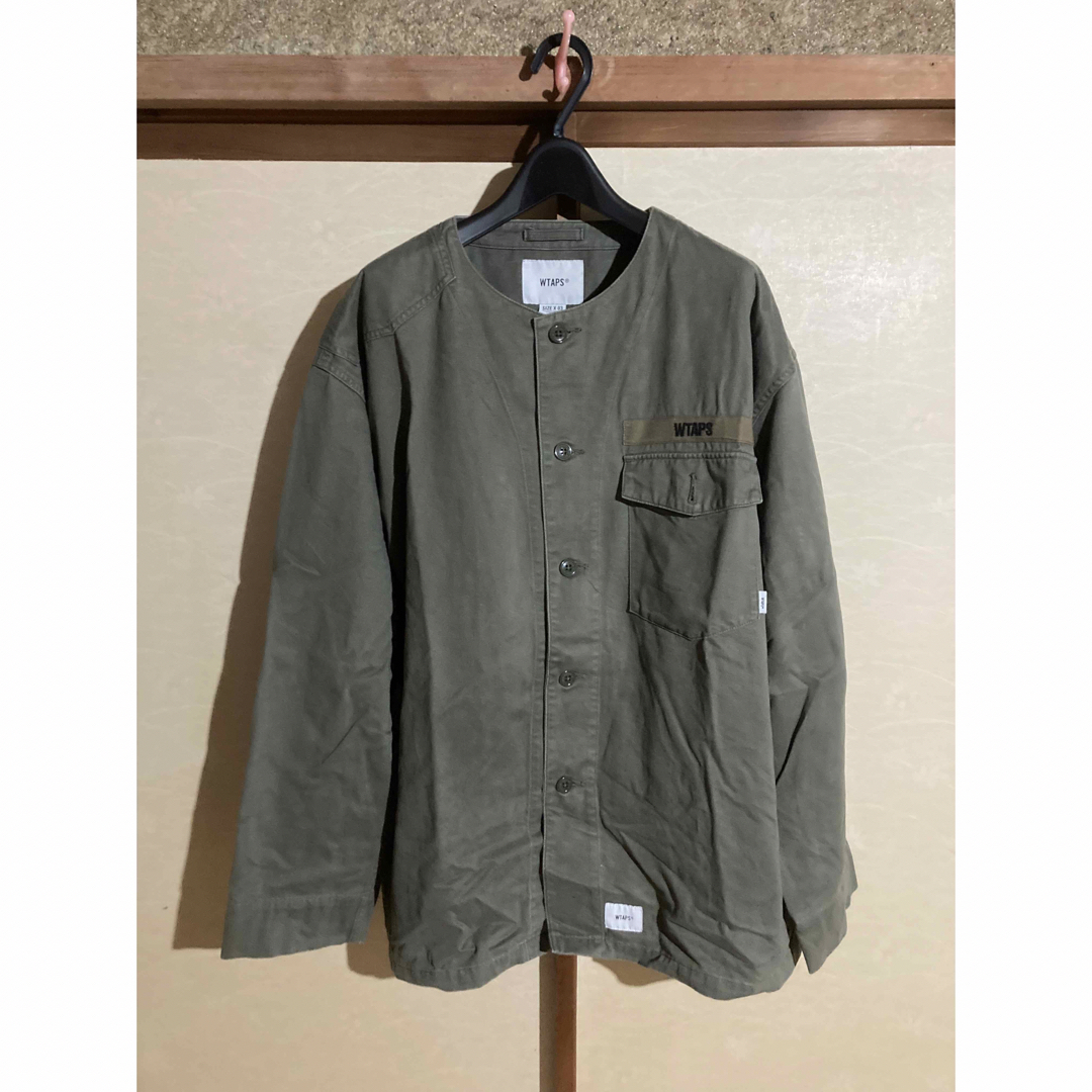 シャツwtaps scout シャツ　ジャケット　オリーブドラブ　XL