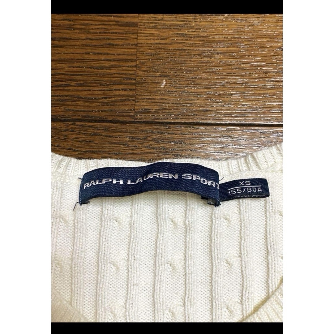 POLO RALPH LAUREN(ポロラルフローレン)の【人気カラー アイボリー】ラルフローレン ケーブル カーディガン NO1637 レディースのトップス(カーディガン)の商品写真