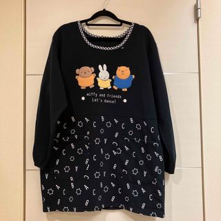 ミッフィー(miffy)の【新品】ミッフィー　裏起毛　割烹着　エプロン　スモック　保育士　看護師(その他)