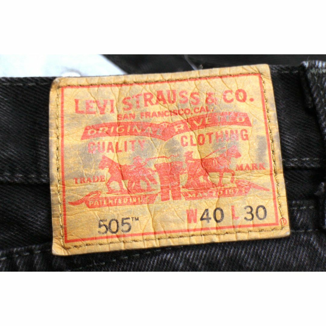 Levi's - Levi'sリーバイス 505 ブラック デニムパンツ w40 L30